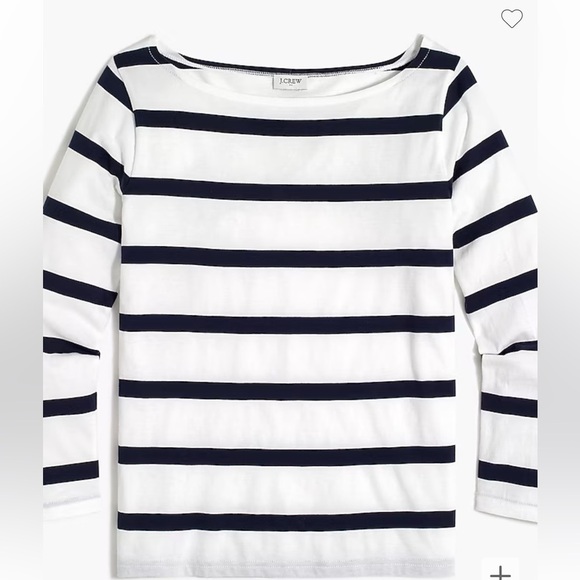 J CREW - three quarter sleeve boatneck tee for Women - Picture 1 of 5